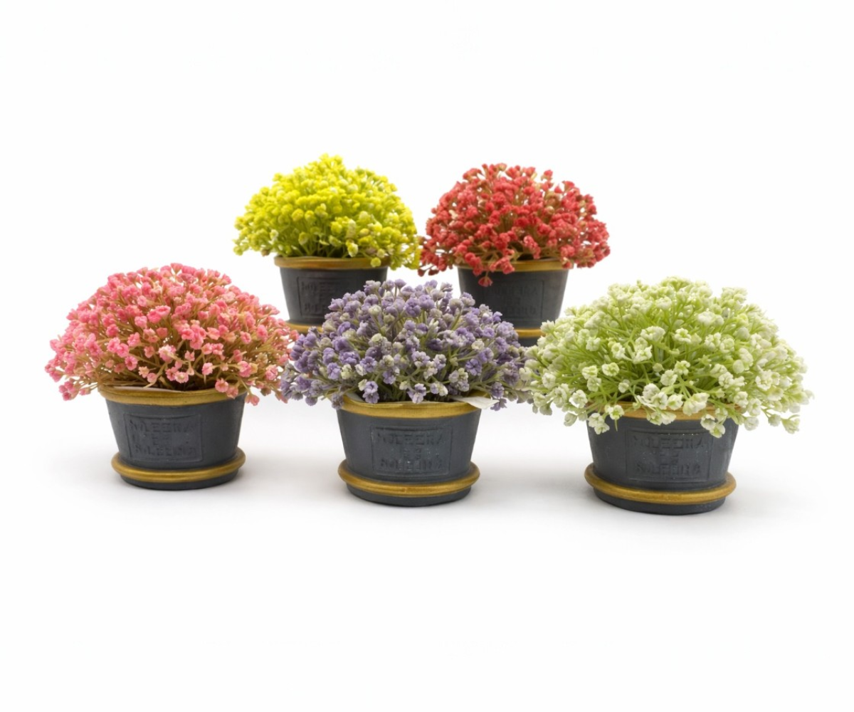 Assorted Artificial Flower Pot Set