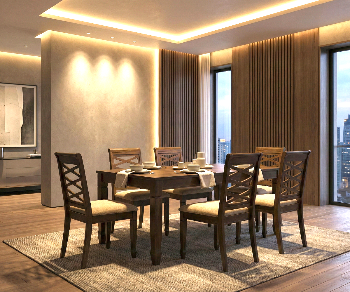 NAIROBI DARK WALNUT DINING SET