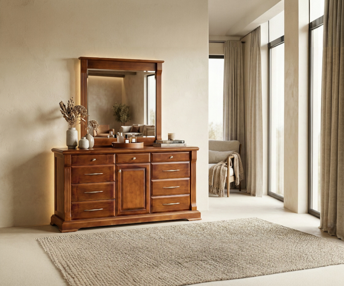 NDBR001 Classic Walnut Vanity