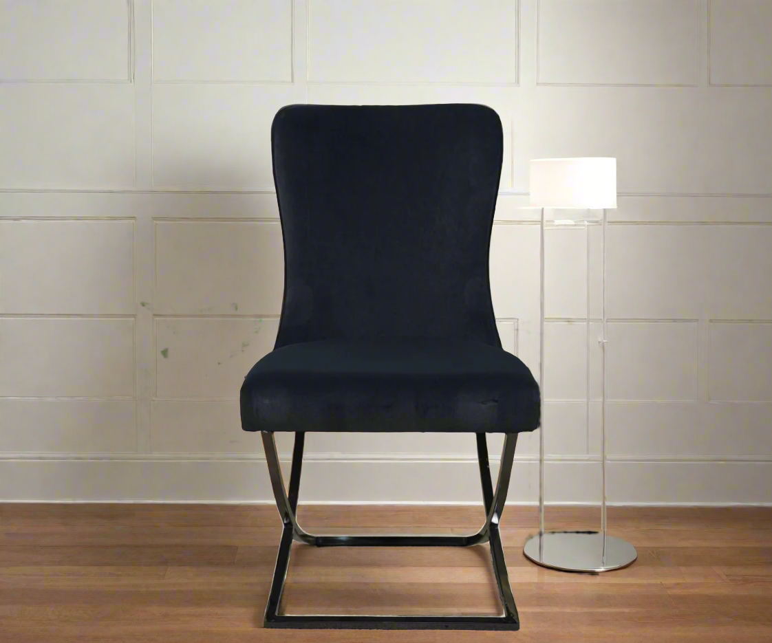 NEHIR  Dining Chair (dark navy)