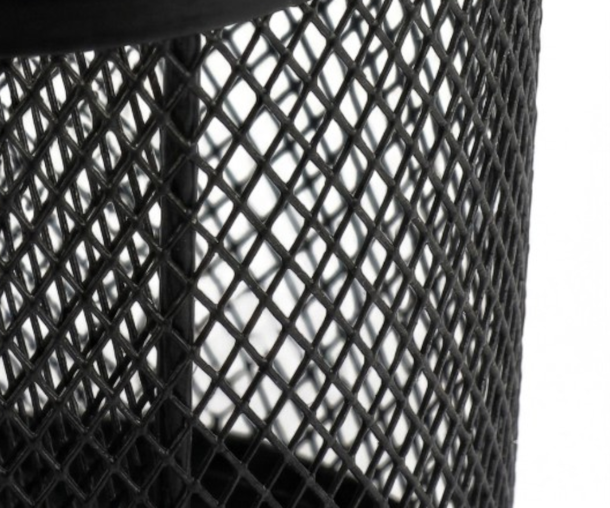 Nexus magnetic holder, black mesh pen cup with a magnetic backing