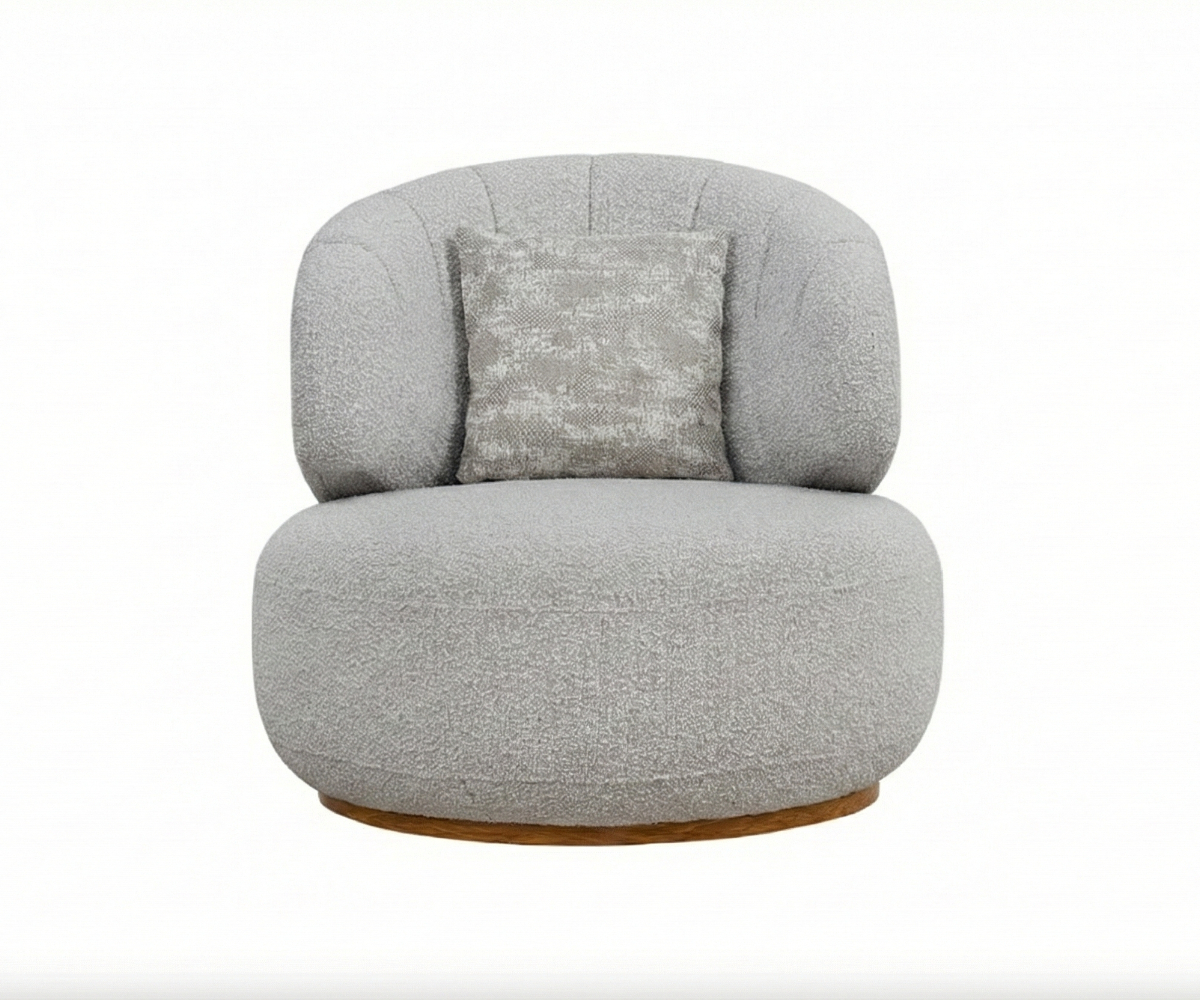 NOMAD Grey Boucle Sofa