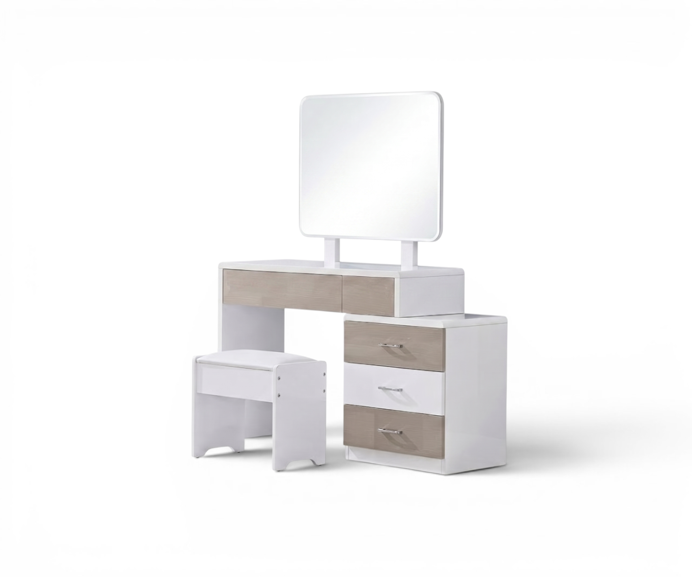 P022 White Bedroom Set