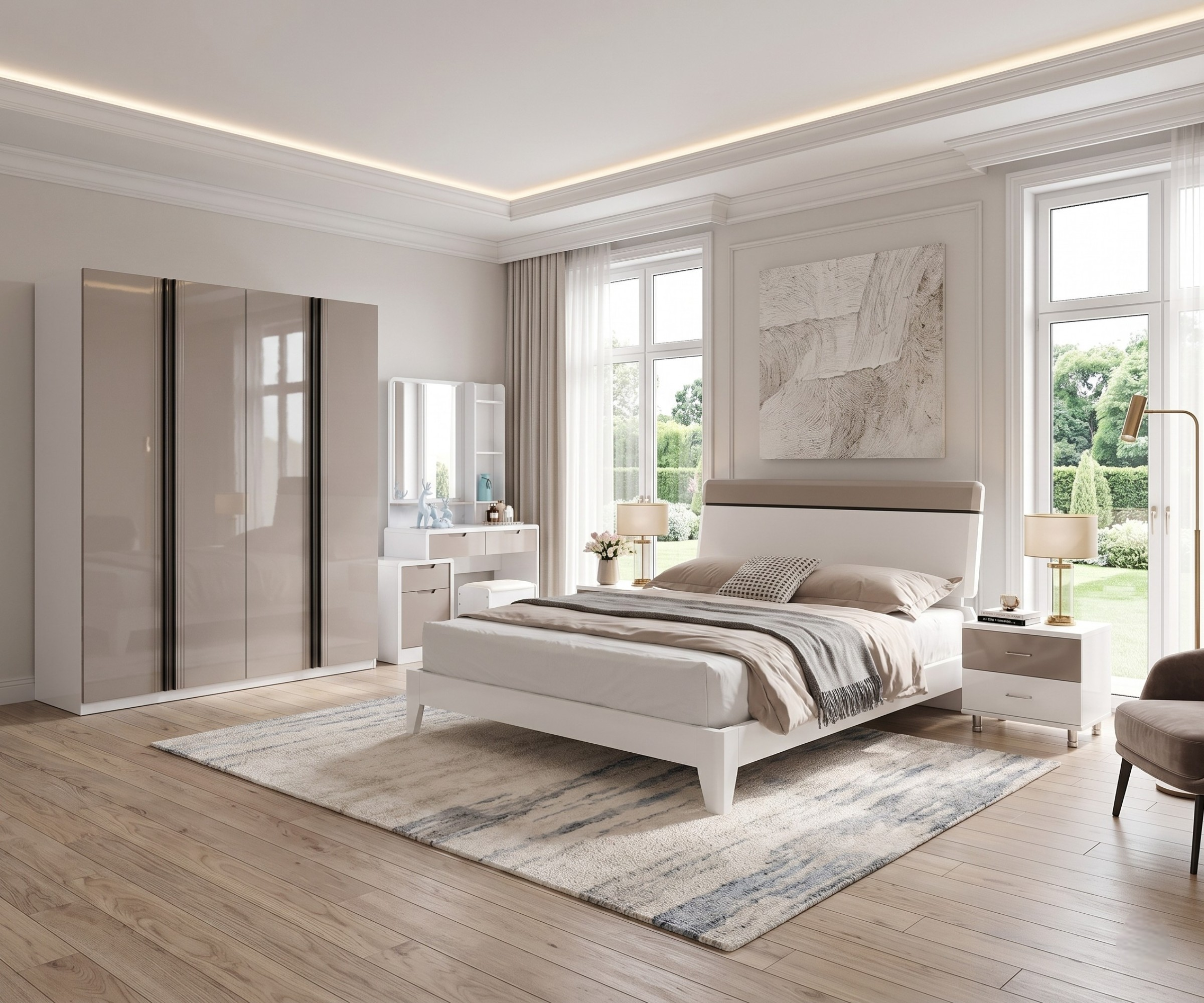 P033 Contemporary Bedroom Set