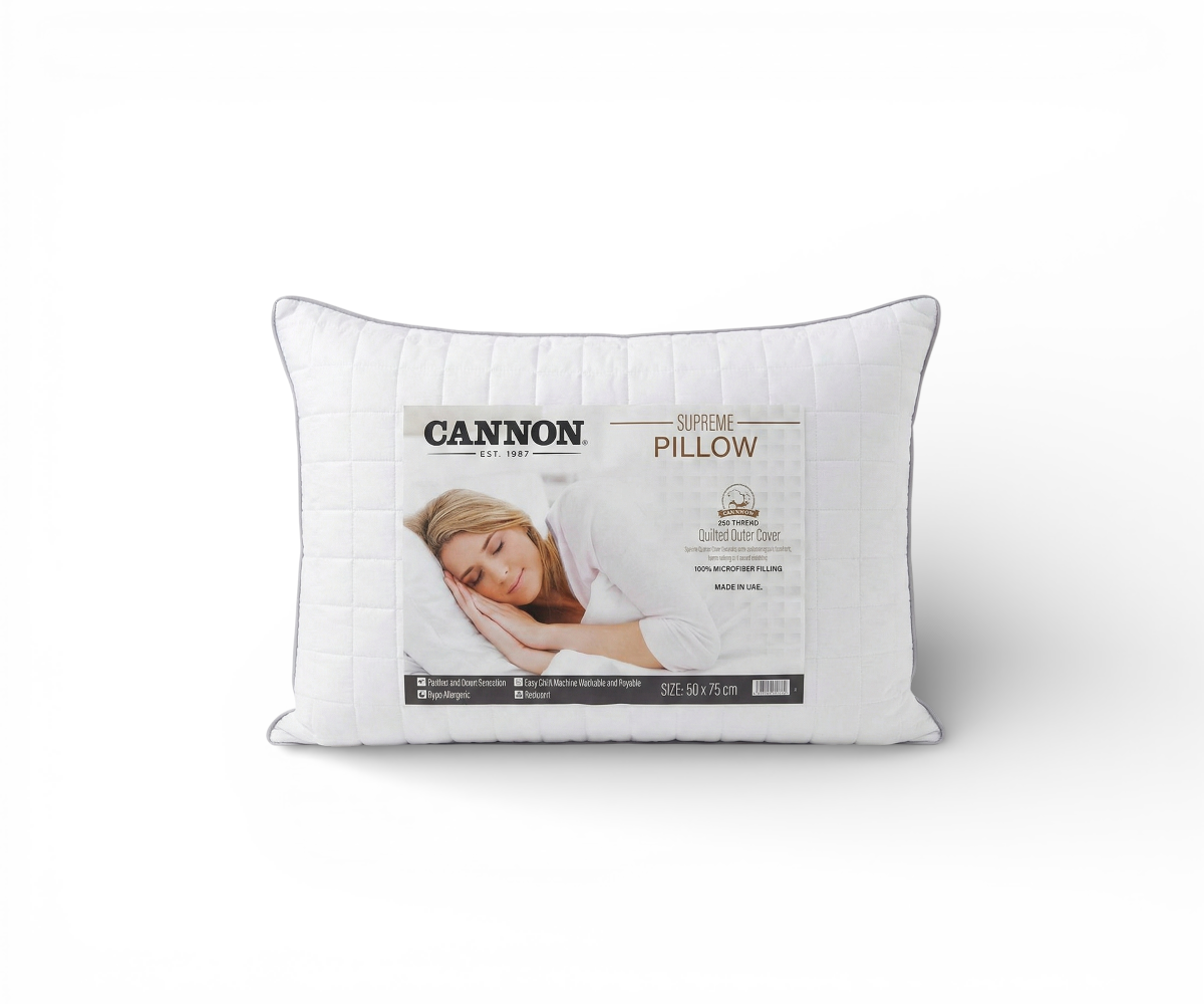 Pillow Cannon supreme, in its Cannon retail packaging
