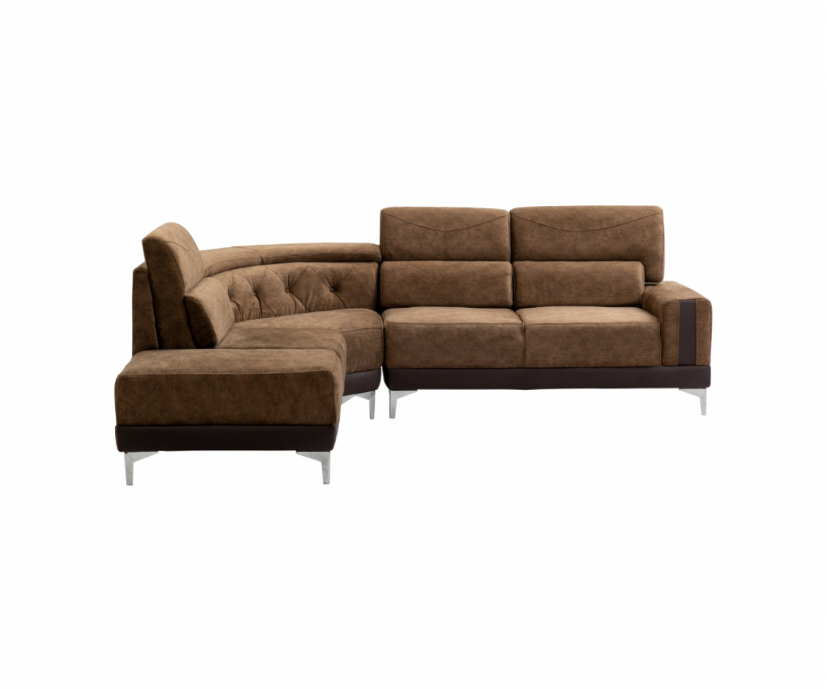 PS0S001 Brown Sectional Sofa