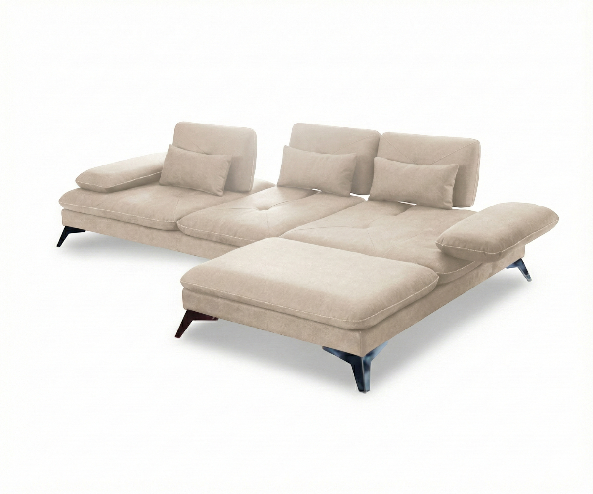QUATRO Beige Adjustable Sectional