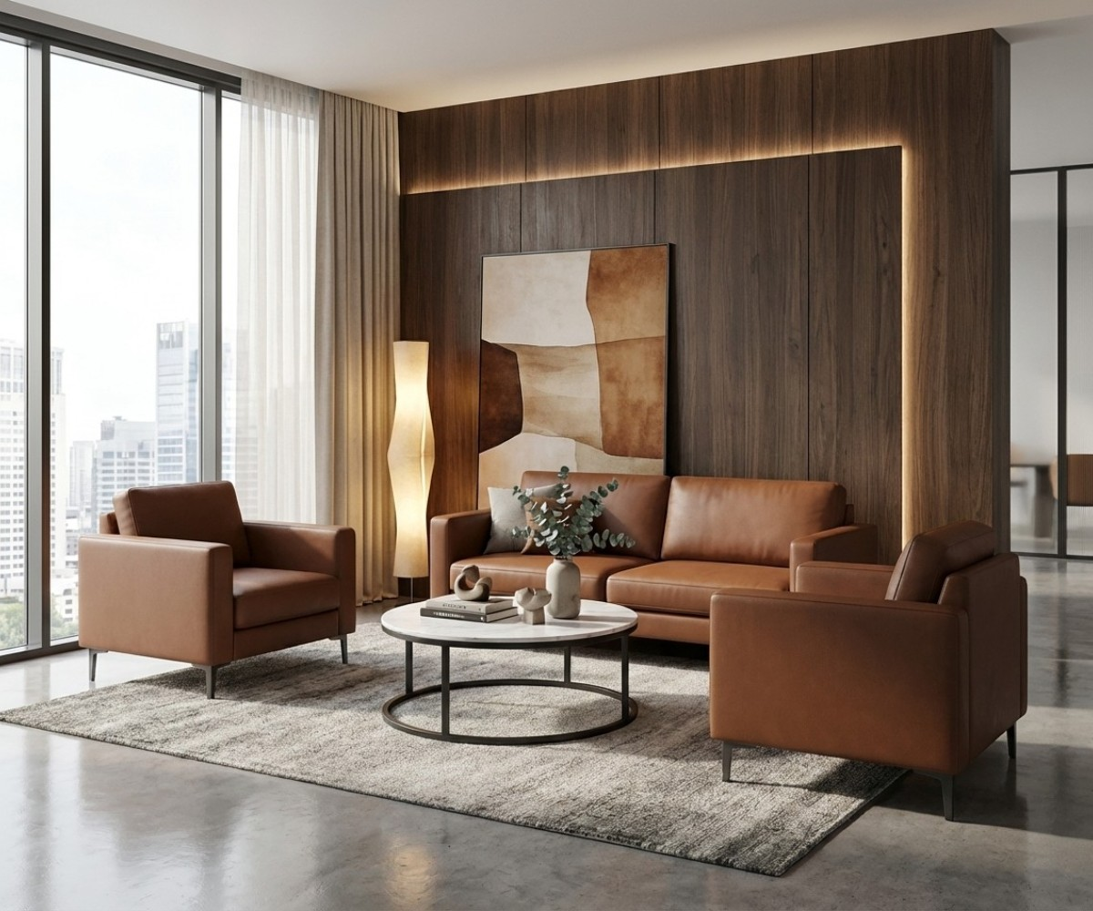 RC2531 Brown Executive Sofa