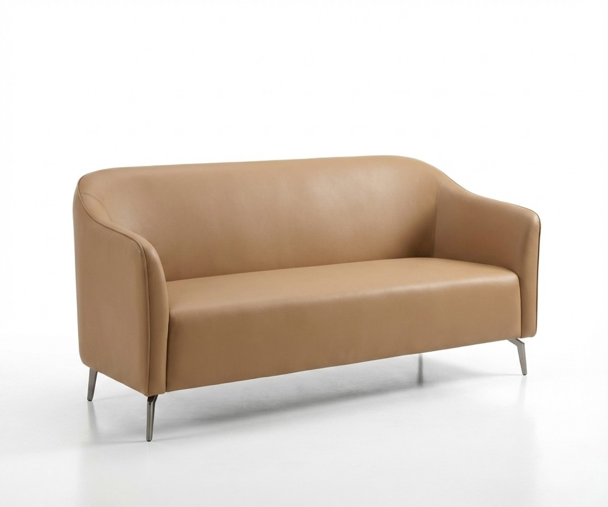 RC2560 Tan Leather Sofa