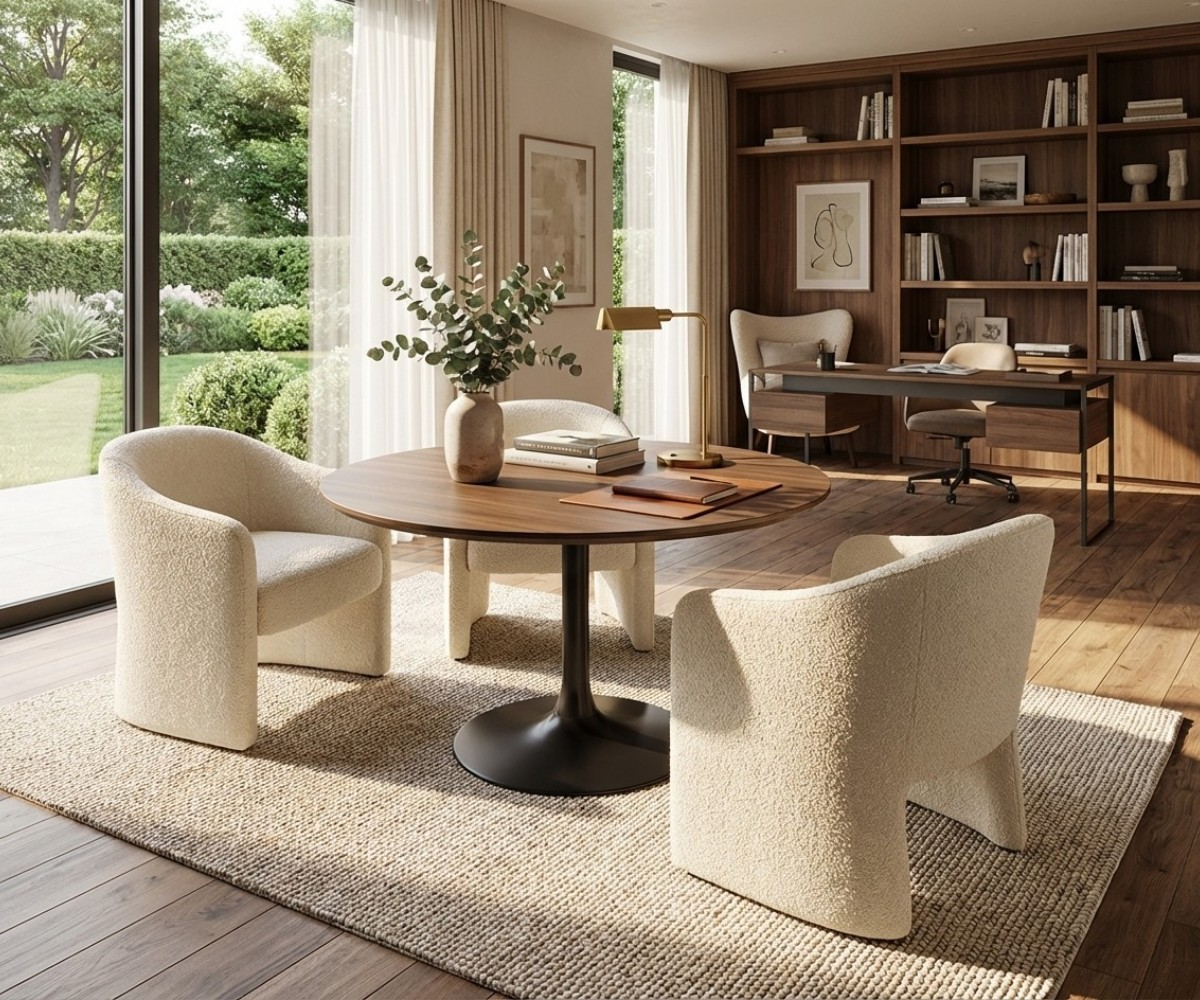 Tulip Walnut Discussion Round Table A6-510