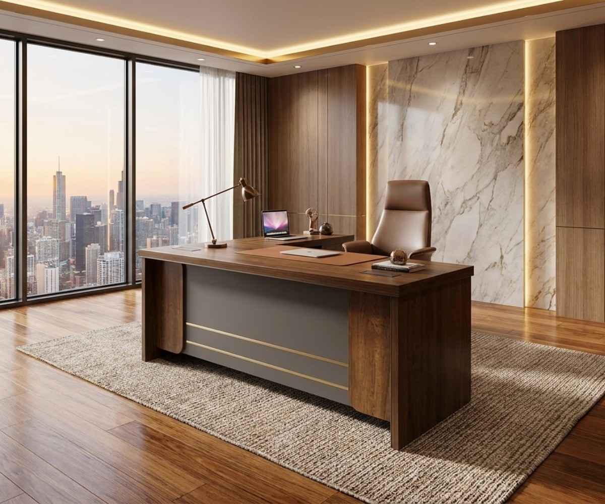 7022A,7018A Executive L-Desk