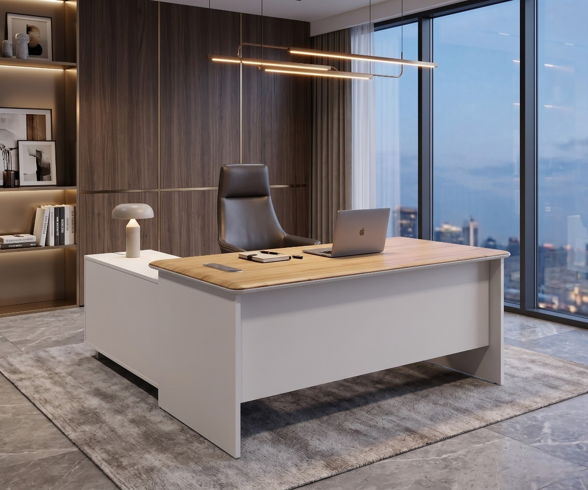 V7-016C L-Shaped Office Desk
