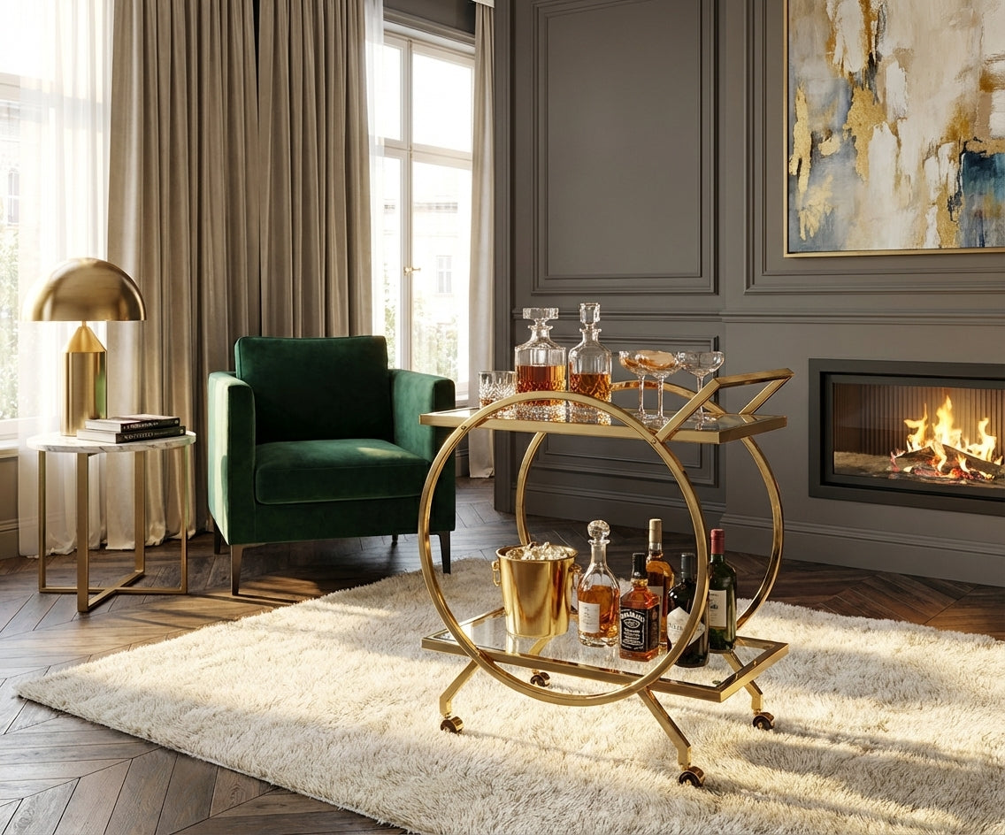 GLASS TROLLEY DC1035