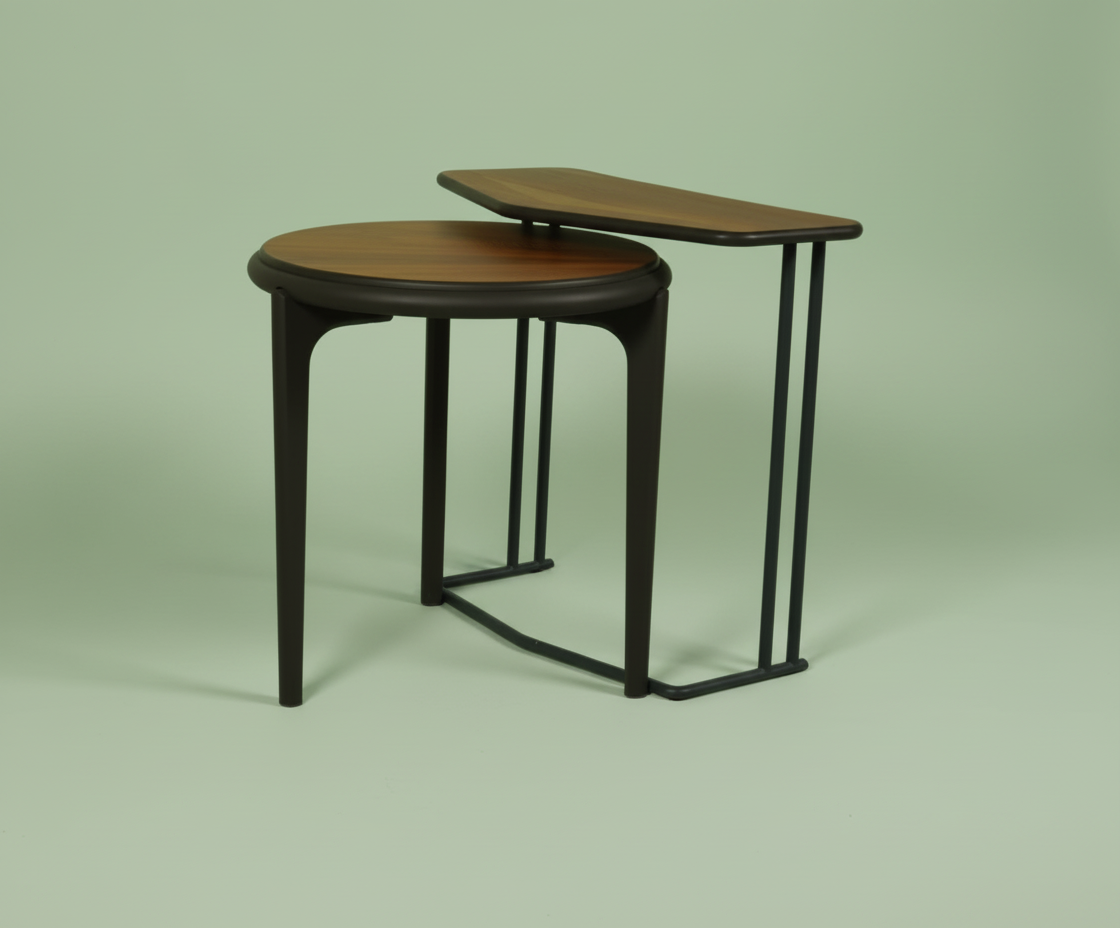 Bumerang WALNUT C-SIDE TABLE
