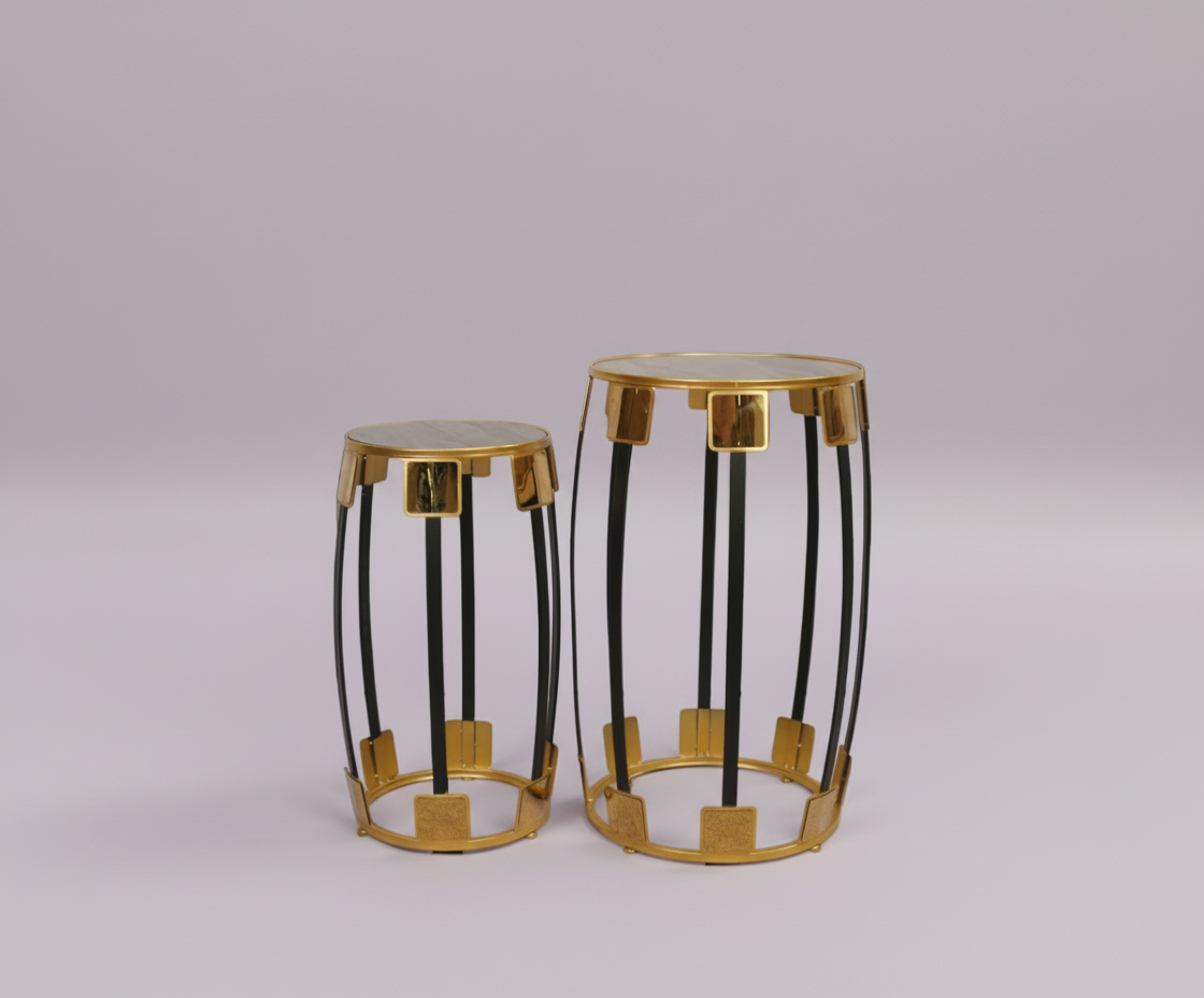 FFO16-9 GOLD & ONYX NESTING PEDESTALS