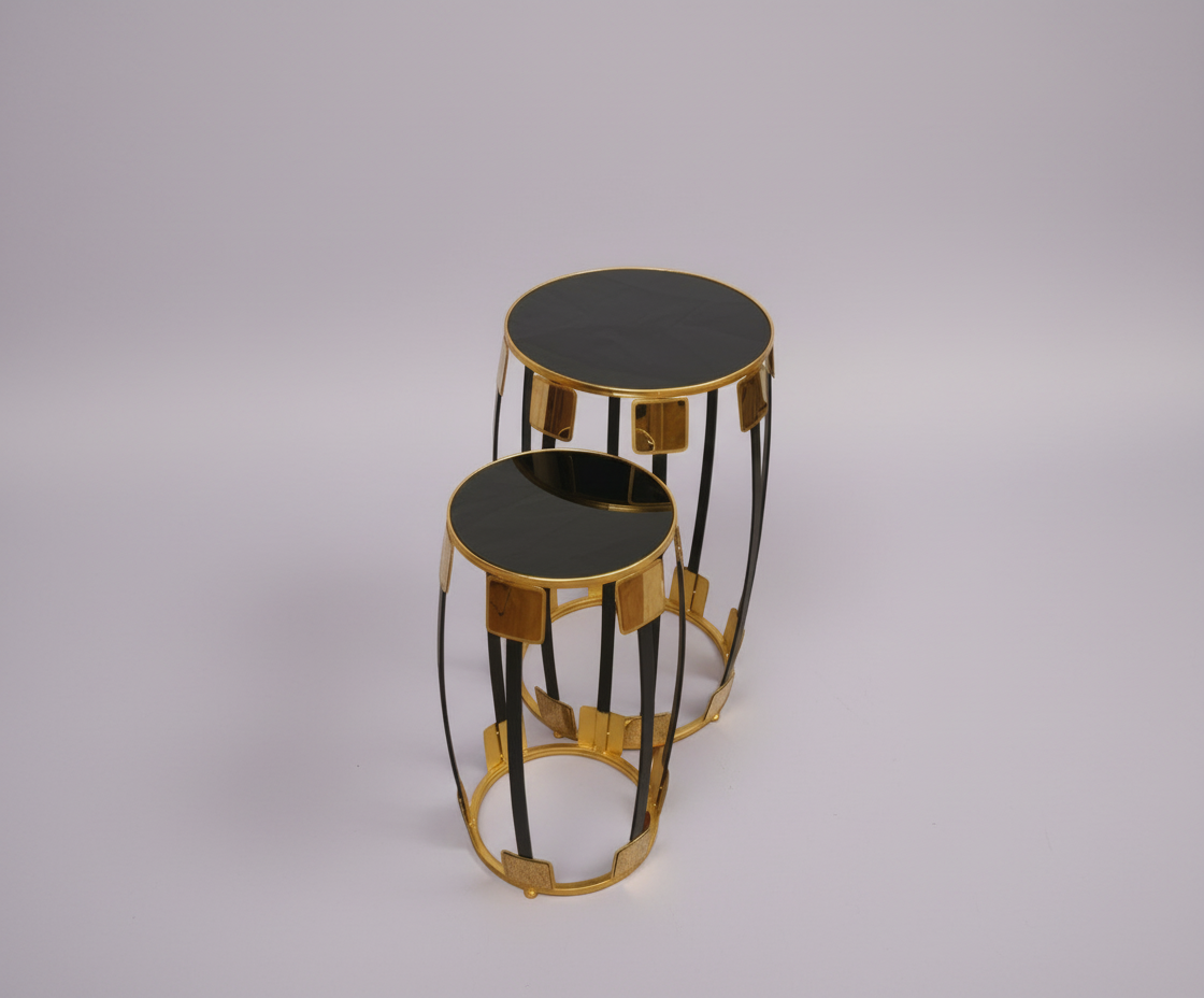 FFO16-9 GOLD & ONYX NESTING PEDESTALS