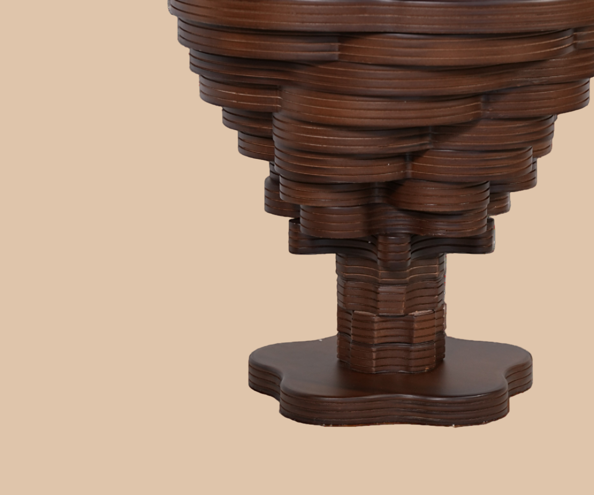 Sultan STRATIFIED WOOD SIDE TABLE