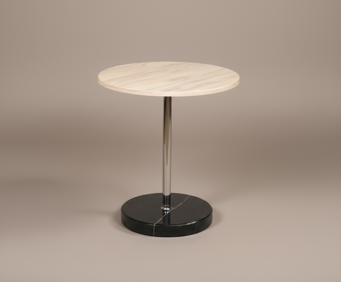 TKD-4 ZENO BIANCO & NOIR SIDE TABLE
