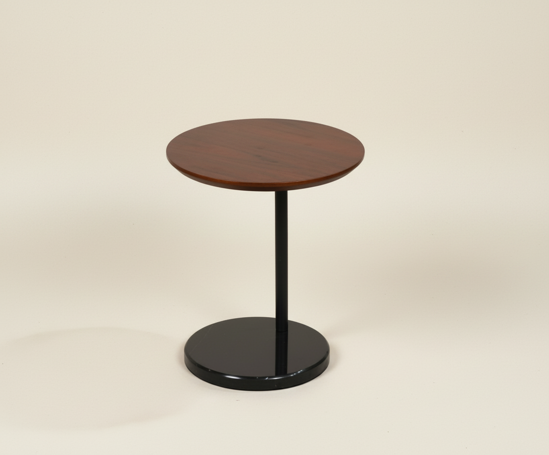 TKD-12 WALNUT & MARBLE SIDE TABLE
