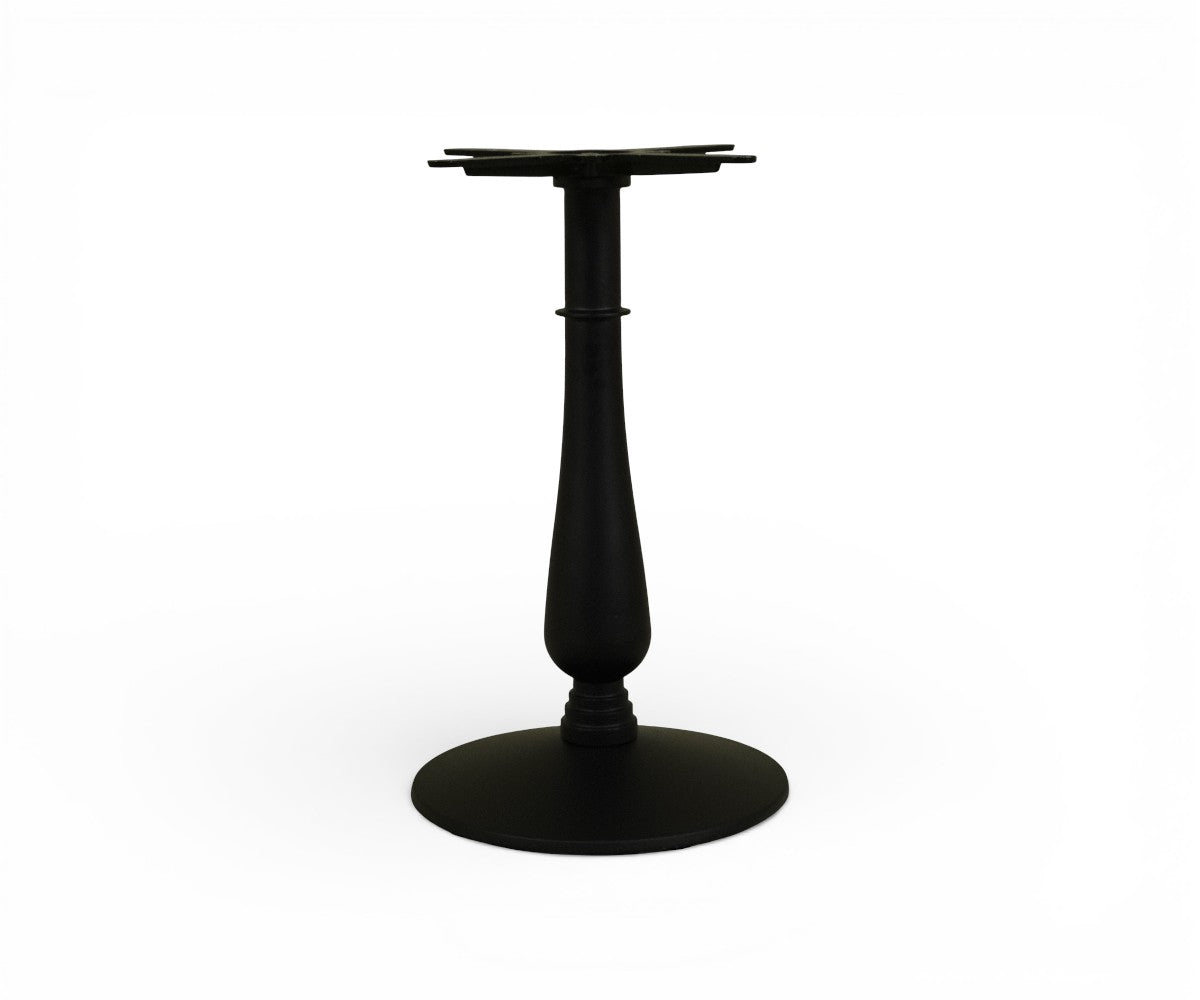 Table base Abby 3005 under a round marble table in a classic restaurant