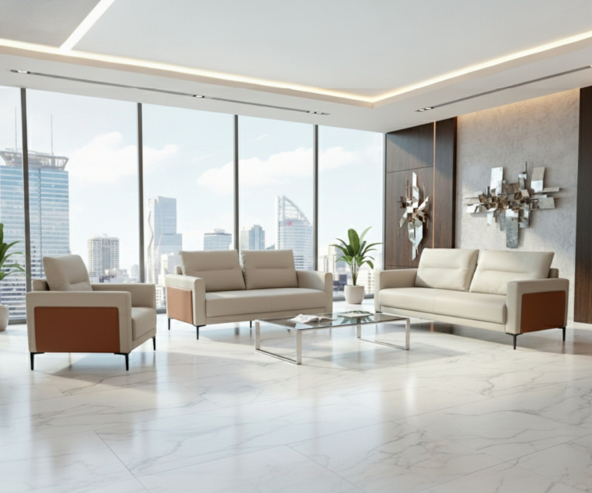 Two-Tone Designer Office Sofa
