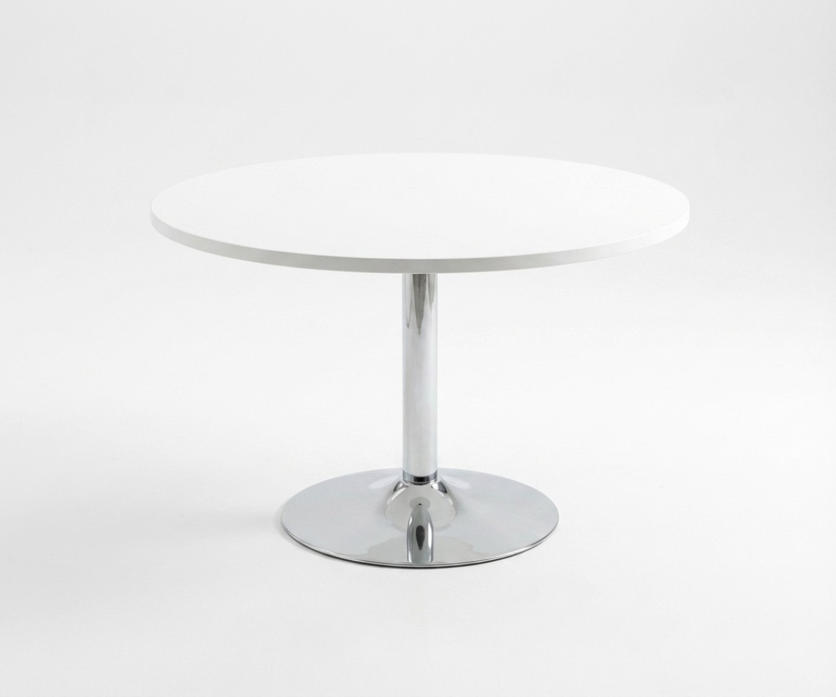 V10-510 White Round Table