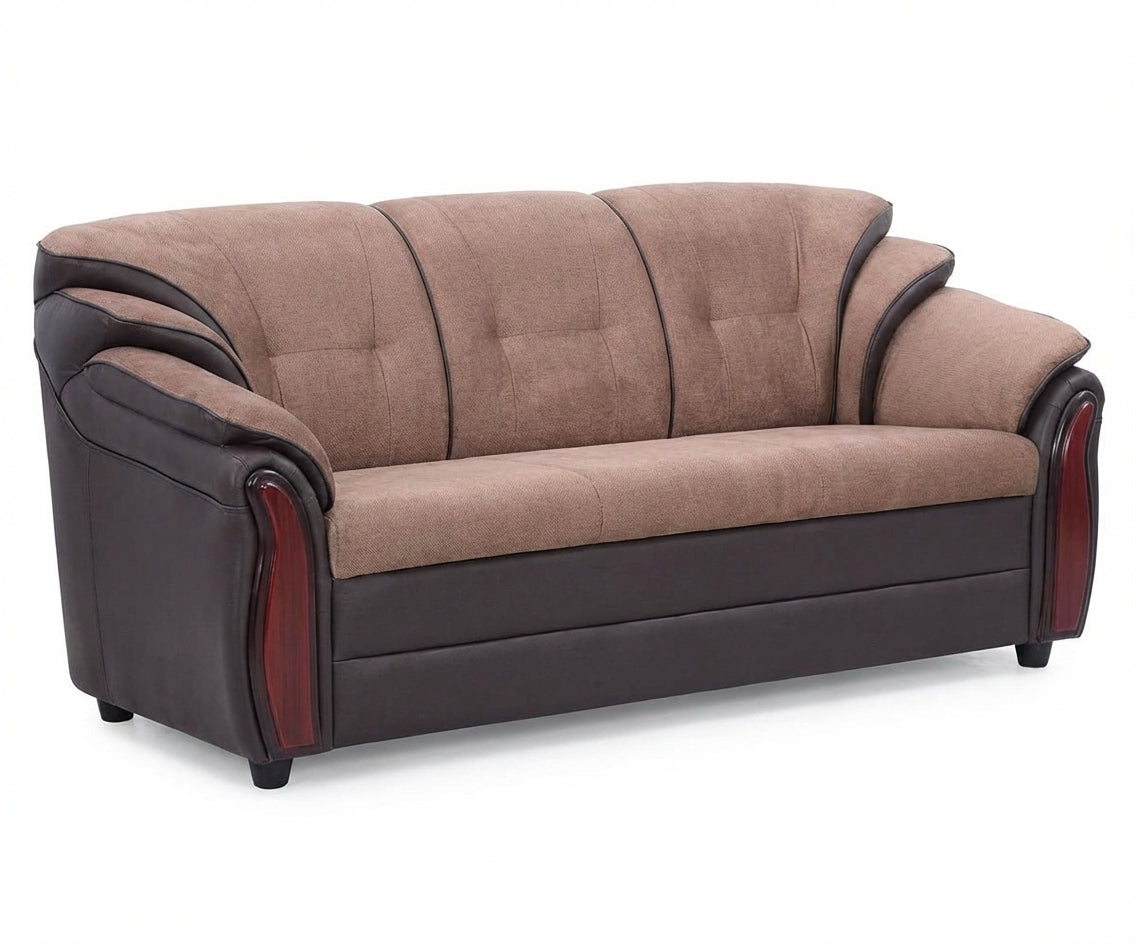 Vigo Brown Leather Sofa