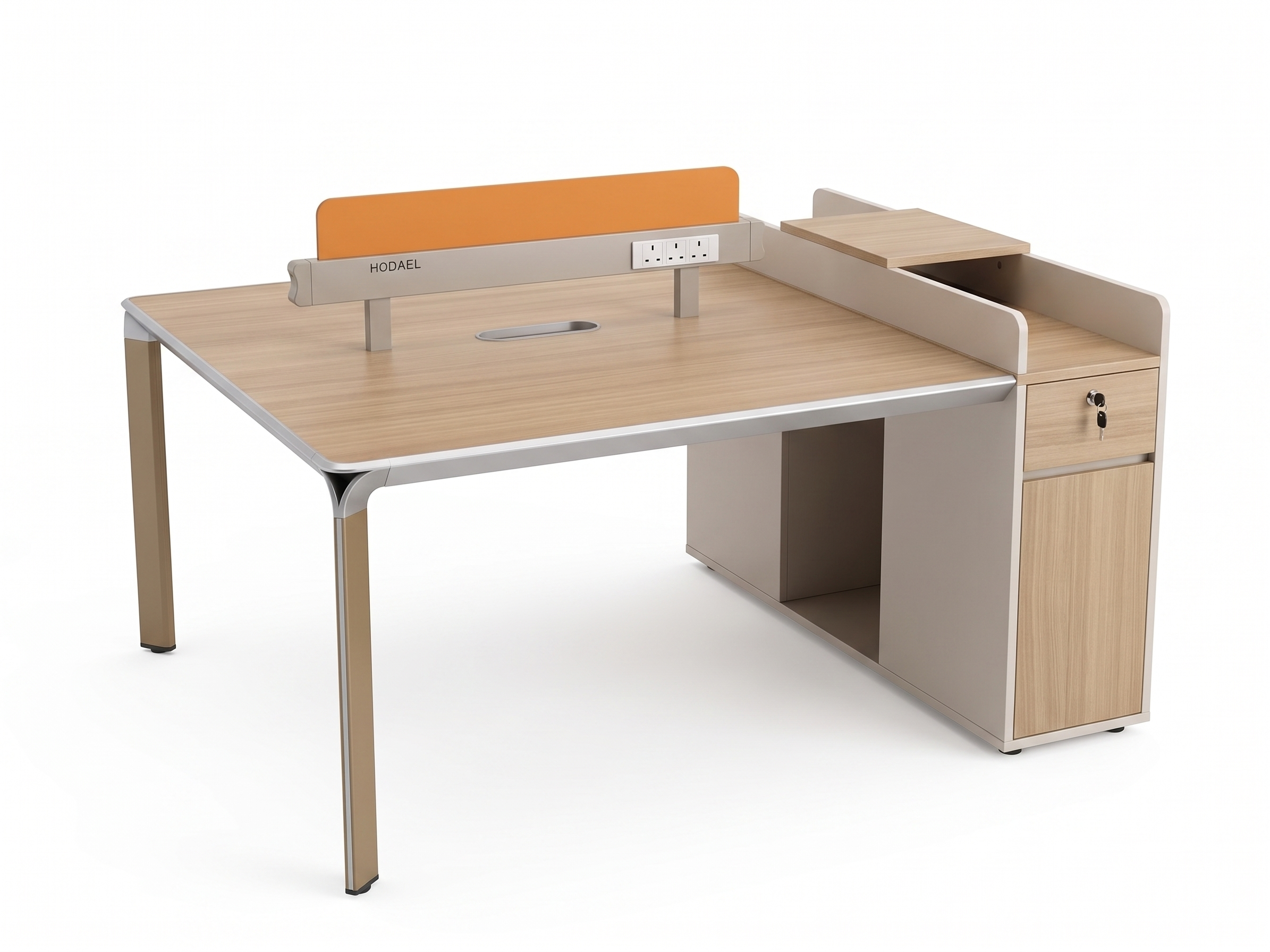 ZK-A5-215B executive office workstation in a city-view office